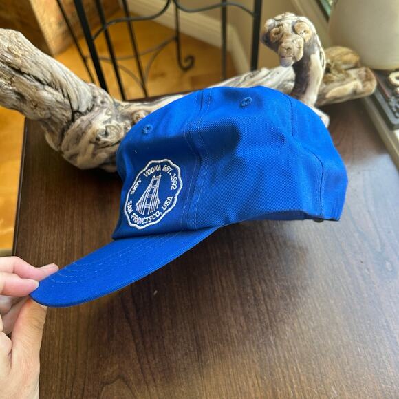 New Skyy Vodka San Francisco, USA Blue Adjustable Strap Hat Cap Adult - Picture 7 of 7